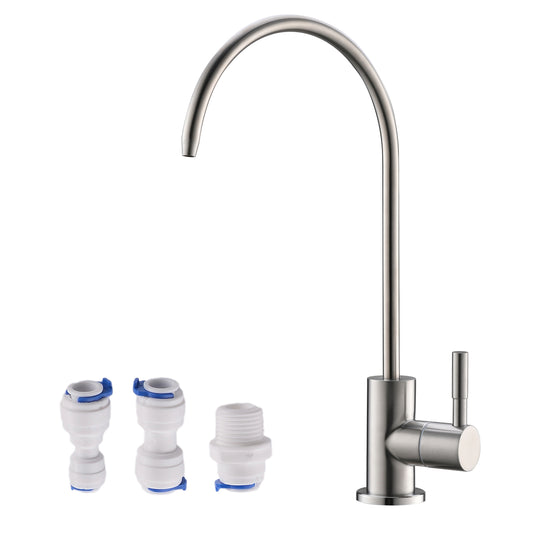 Havin RO Water Filter Faucet,Drinking Water Faucet fits Most Water Filtration System, Kitchen Reverse Osmosis Faucet,Bar Sink Faucet,Filter Tap,Lead-Free Stainless Steel,Non-Air-Gap (Brushed)